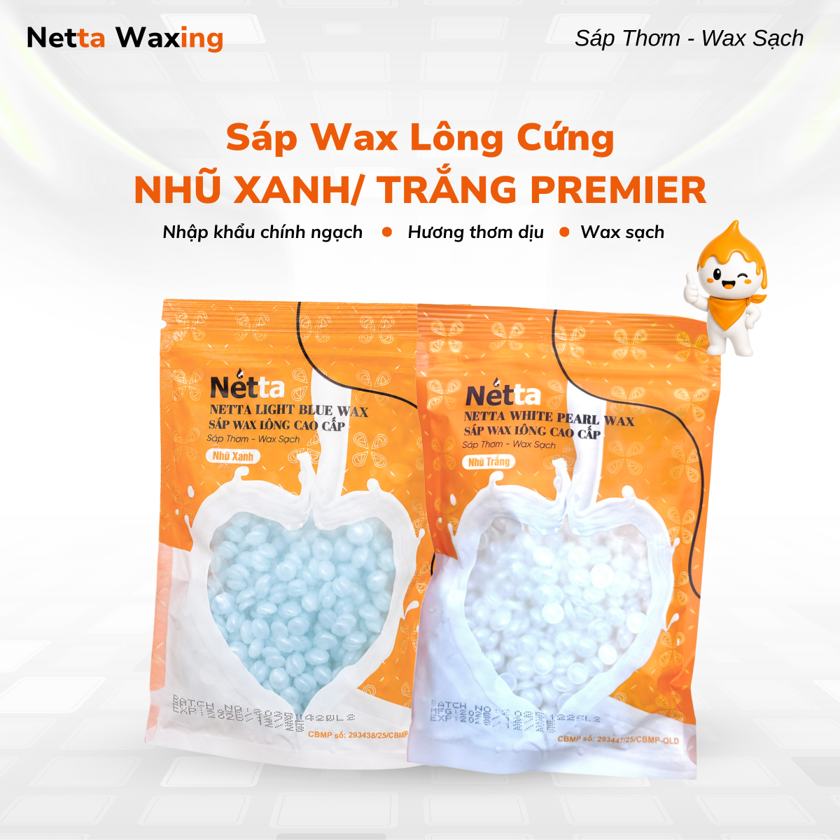 Sáp nhũ wax lông cứng