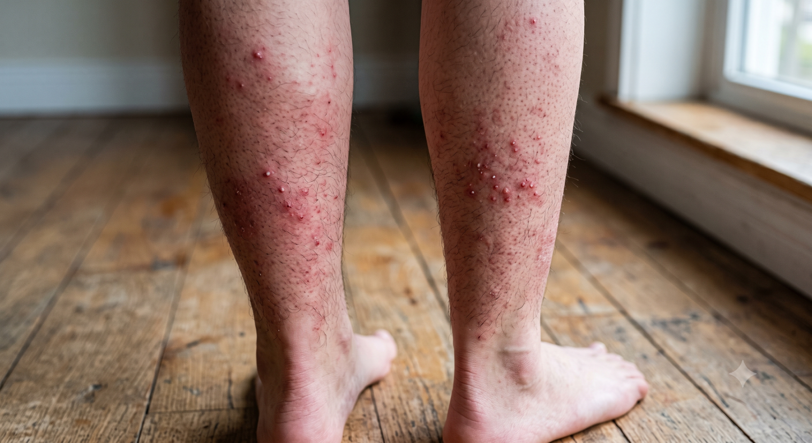 Chân bị viêm nang lông